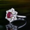 微信图片_20250428154140 SGRAIT PT950 Luxury 18k Gold Jewellery 0.93ct Unheated Natural Pigeon Blood Red Ruby with 70p 0.59ct Diamonds Jewelry Ring