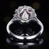 微信图片_20250429112724 SGRAIT PT950 Luxury 18k Gold Jewellery 1.5ct Cushion Cut Unheated Natural Pink Sapphire With 46p 0.56ct Diamonds Jewelry Ring