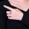 微信图片_20250429112727 SGRAIT PT950 Luxury 18k Gold Jewellery 1.5ct Cushion Cut Unheated Natural Pink Sapphire With 46p 0.56ct Diamonds Jewelry Ring