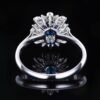 微信图片_20250429151110 SGRAIT PT950 Luxury 18k Gold Jewellery 1.09ct Cushion Cut Natural Sapphire With 46p 0.403ct Diamonds Jewelry Ring