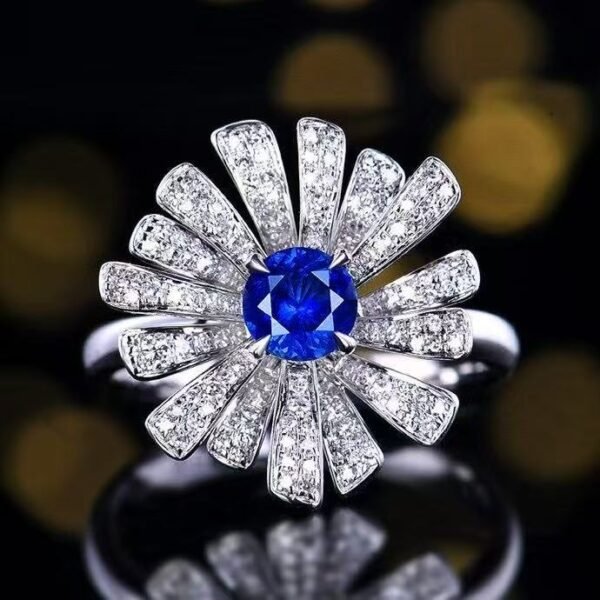 SGARIT OEM Design Custom GUILD 18k While Gold 0.6ct Oval Cut Unheated ...