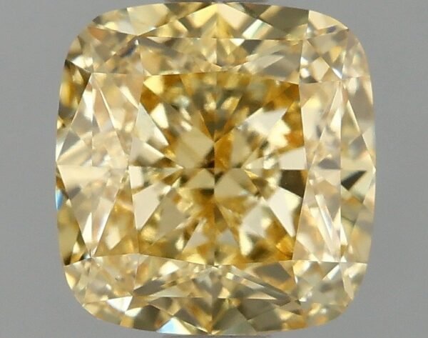 IMG_8873.JPG IGI Certified CVD Jewelry Cushion Cut 1.56ct VVS2 6.44x6.21x4.25mm Yellow Lab Grown Diamond Loose Diamonds for Jewellery