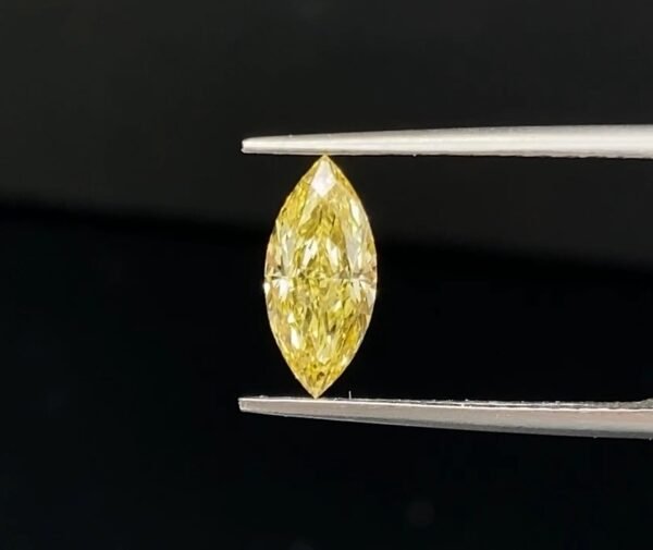 IMG_8882 IGI Certified CVD Jewelry Marquise Cut 1.02ct Ct VS2 10.45x4.78x3.13mm Yellow Lab Grown Diamond Loose Diamonds for Jewellery