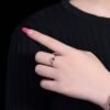 微信图片_20250505135037 SGARIT Luxury Jewellery 18K Gold 0.69ct Oval Cut Natural Unheated Pigeon Blood Red Ruby Ring with Diamond Jewelry for Women