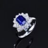 微信图片_20250505152942 Luncy Jewelry 18k While Gold 2.86ct Emerald Cut Natural Sri Lanka Sapphire with Diamonds Jewellery Ring for Engagement