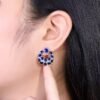 微信图片_20250505160257 Custom Luncy Jewelry 18k White Gold 7.12ct Natural Sapphire Stud Earrings with Diamonds Jewellery for Parties to Women