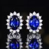 微信图片_20250505161809 Luncy Jewelry 18k Gold 0.99ct Oval Cut Natural Royal Blue Sapphire with Diamonds Jewellery Earrings for Gift to Women