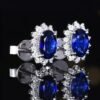 微信图片_20250505161815 Luncy Jewelry 18k Gold 0.99ct Oval Cut Natural Royal Blue Sapphire with Diamonds Jewellery Earrings for Gift to Women