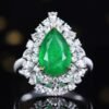 微信图片_20250513164331 SGARIT OEM Design Fine Jewelry 18k Gold 2.53ct Pear Cut Natural Emerald Ring with Diamonds Jewellery Have GRC for Women