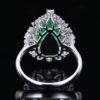 微信图片_20250513164338 SGARIT OEM Design Fine Jewelry 18k Gold 2.53ct Pear Cut Natural Emerald Ring with Diamonds Jewellery Have GRC for Women