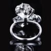 SGARIT OEM Design Fine Jewelry GRC 18k While Gold 1.3ct Oval Cut Natural Emerald Ring with Diamonds Jewellery for Women
