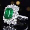 微信图片_20250513170306 SGARIT OEM Design Custom Fine Jewelry GUILD 18k Gold 6.05ct Emerald Cut Natural Emerald Ring with Diamonds Jewellery for Women