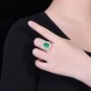 微信图片_20250513170318 SGARIT OEM Design Custom Fine Jewelry GUILD 18k Gold 6.05ct Emerald Cut Natural Emerald Ring with Diamonds Jewellery for Women
