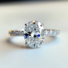 微信图片_20250516102532 Manufacturer Custom Dropshipping Fine Jewelry GRA 14K White Gold 3ct Oval Cut VVS Moissanite Diamond Jewellery Engagement Ring