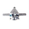 微信图片_20250516113703 Manufacturer Custom Dropshipping Fine Jewelry GRA 14K While Gold 3ct Pear Cut VVS Moissanite Diamond Jewellery Engagement Ring
