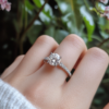 Manufacturer Custom Dropshipping Fine Jewelry GRA 14K Gold 3ct Round Brilliant Cut VVS Moissanite Diamond Jewellery Ring