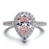微信图片_20250516171006 Manufacturer Custom Dropshipping Fine Jewelry GRA 14K Gold 3ct Pear Cut VVS Pink Moissanite Diamond Jewellery Engagement Ring