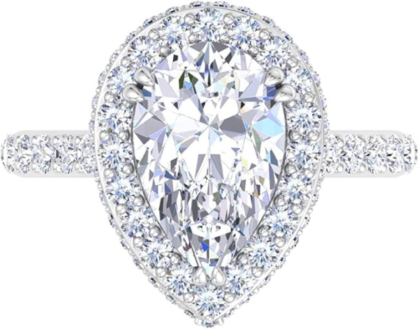 18k gold lab diamond ring