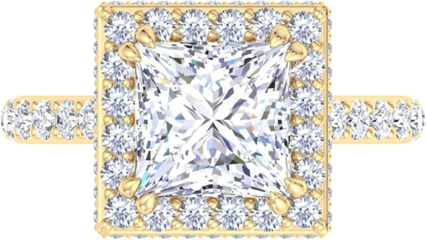 custom fine jewelry 18k gold lab grown diamond ring