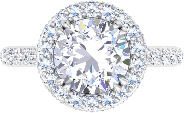 custom fine jewelry 18k gold lab grown diamond ring