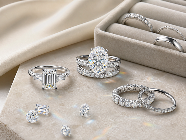 Moissanite engagement and bridal jewelry by SGARIT