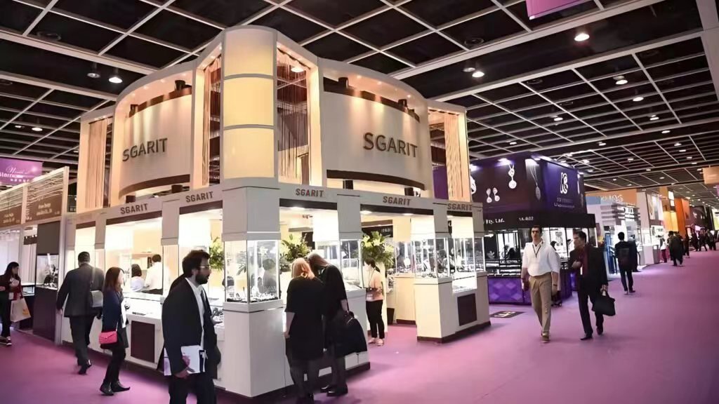 SGARIT booth at an international jewelry trade show